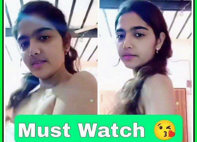 Desi indian girl self shoot nude clip Showing boobs new