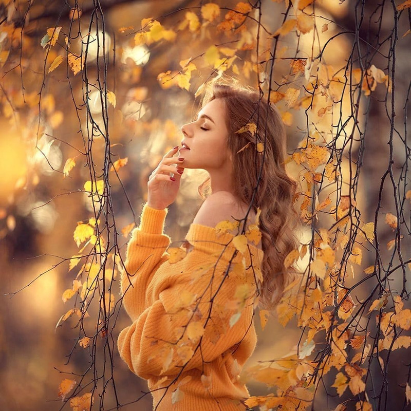 осенняя женщина3а