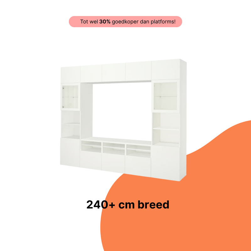 IKEA PAX kast — 2 elementen, inclusief kastinzetten en deuren, professioneel gemonteerd