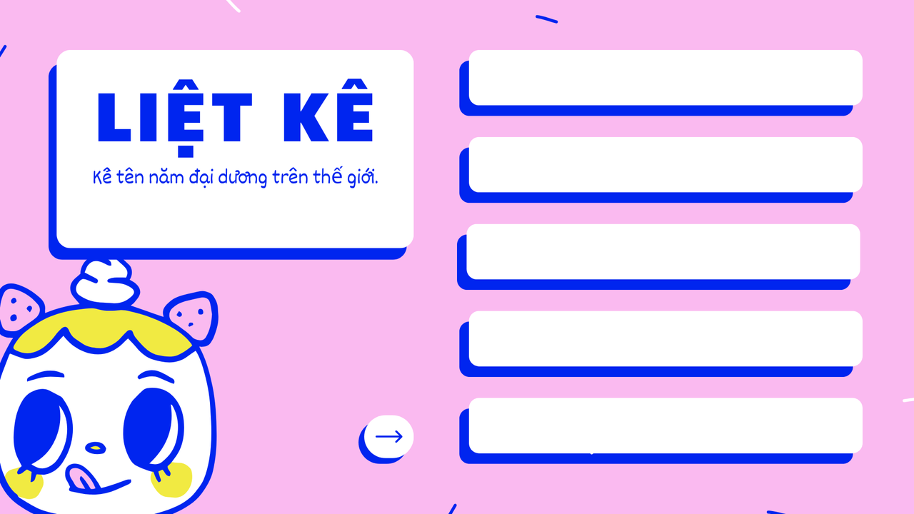 Vàng Xanh dương Hồng Trắng Vui nhộn Trẻ em Ảo Đố vui Bài thuyết trình