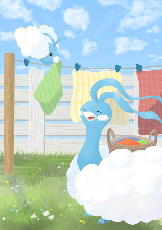 altaria-and-swablu-pokemon-drawn-by-pock