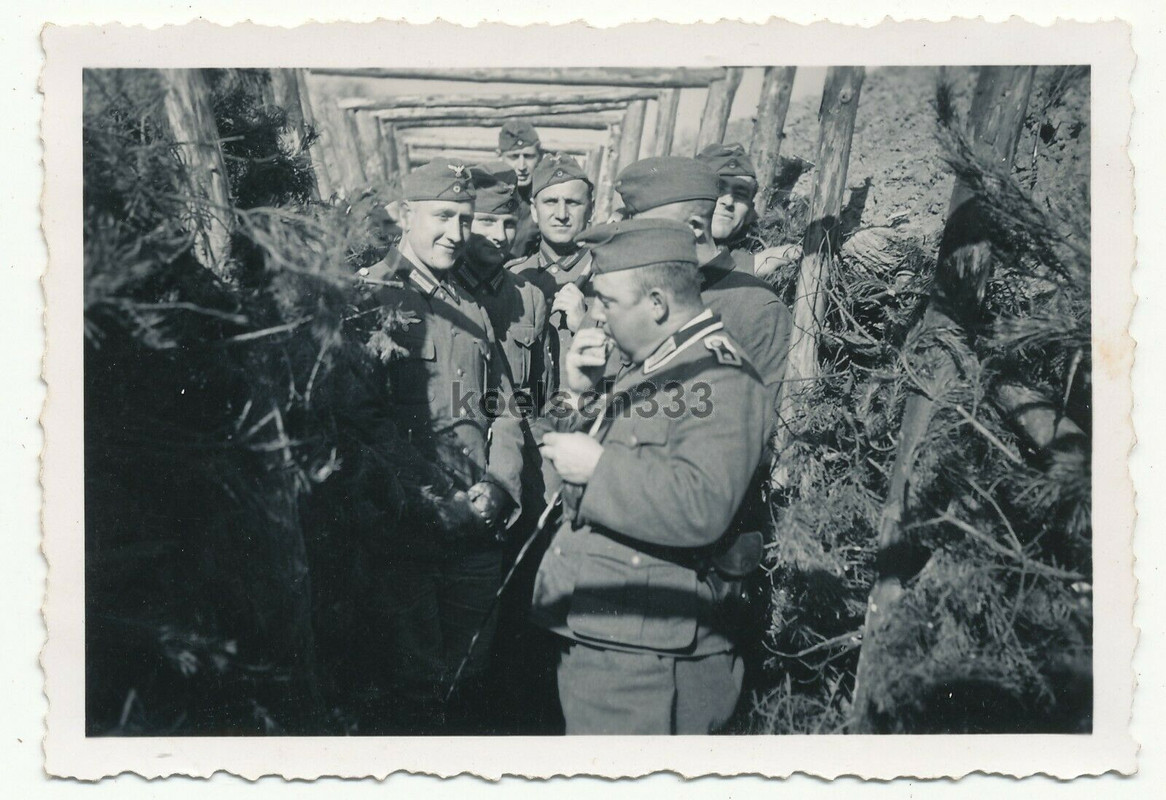 !! Foto Soldaten der Wehrmacht im Schützengraben in Schweigen Grenze Frankreich