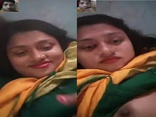 Desi Village mms video call featuring Bhabhi’s bosom