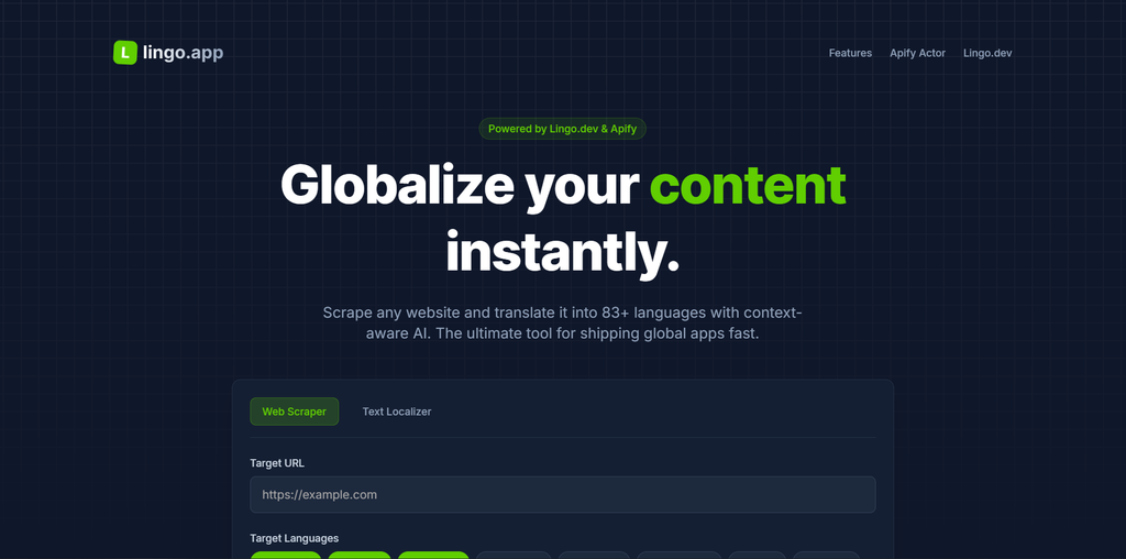 lingo.app screenshot