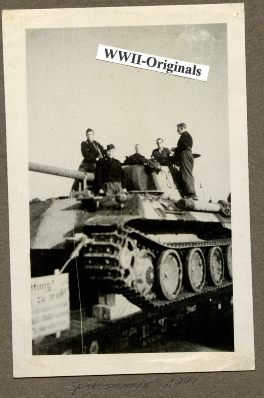 Panzer V Panther 323 Panzer-Regiment 2 Spätsommer 1944 Zug Bahn Tarn