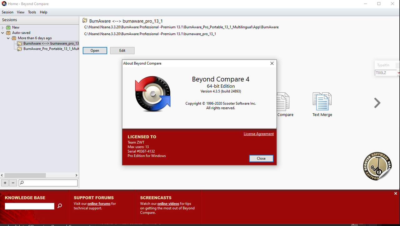 Scooter Beyond Compare 4.3.5.24893 BC