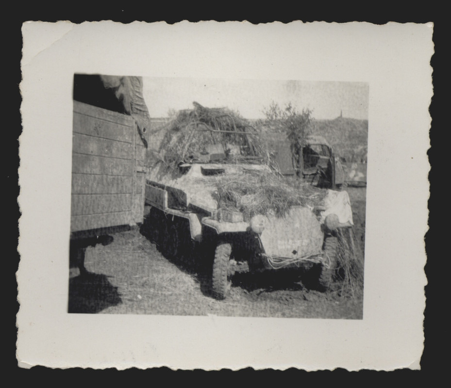 original Foto, Panzerspähwagen in Russland