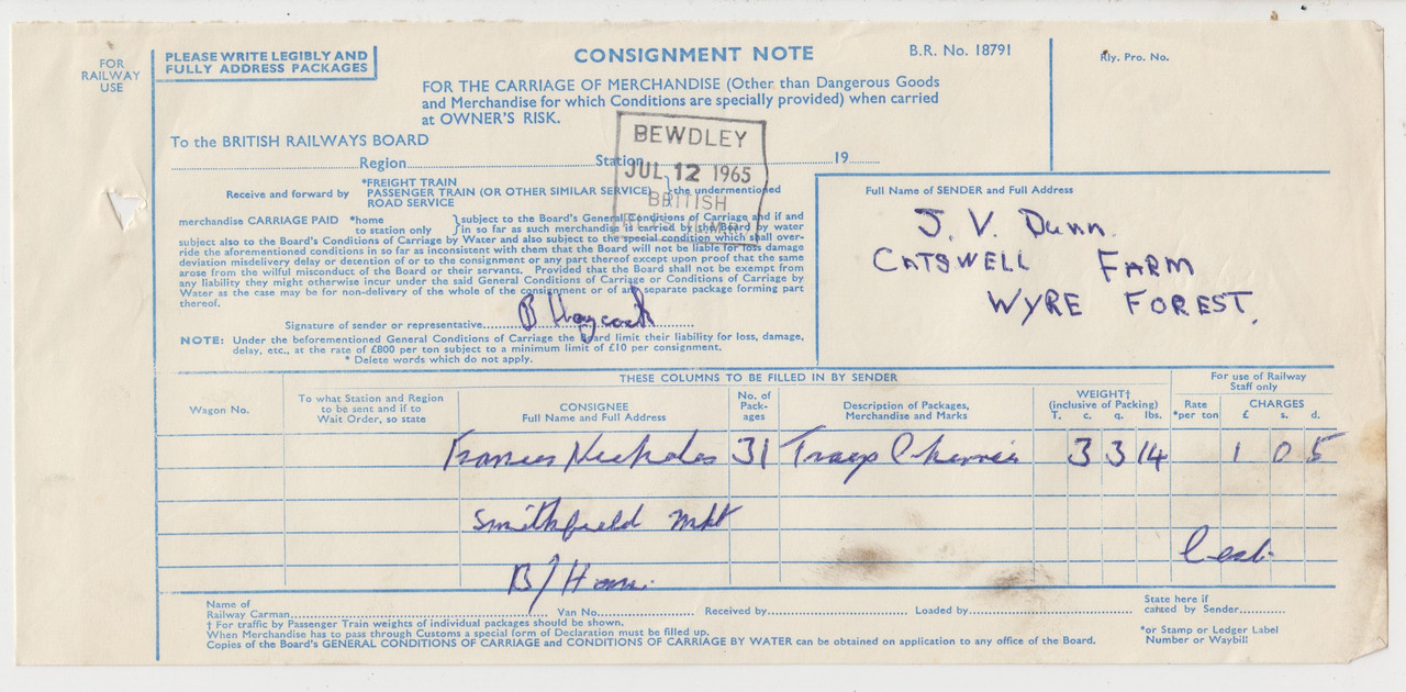 Bewdley Consignment Notes (14)