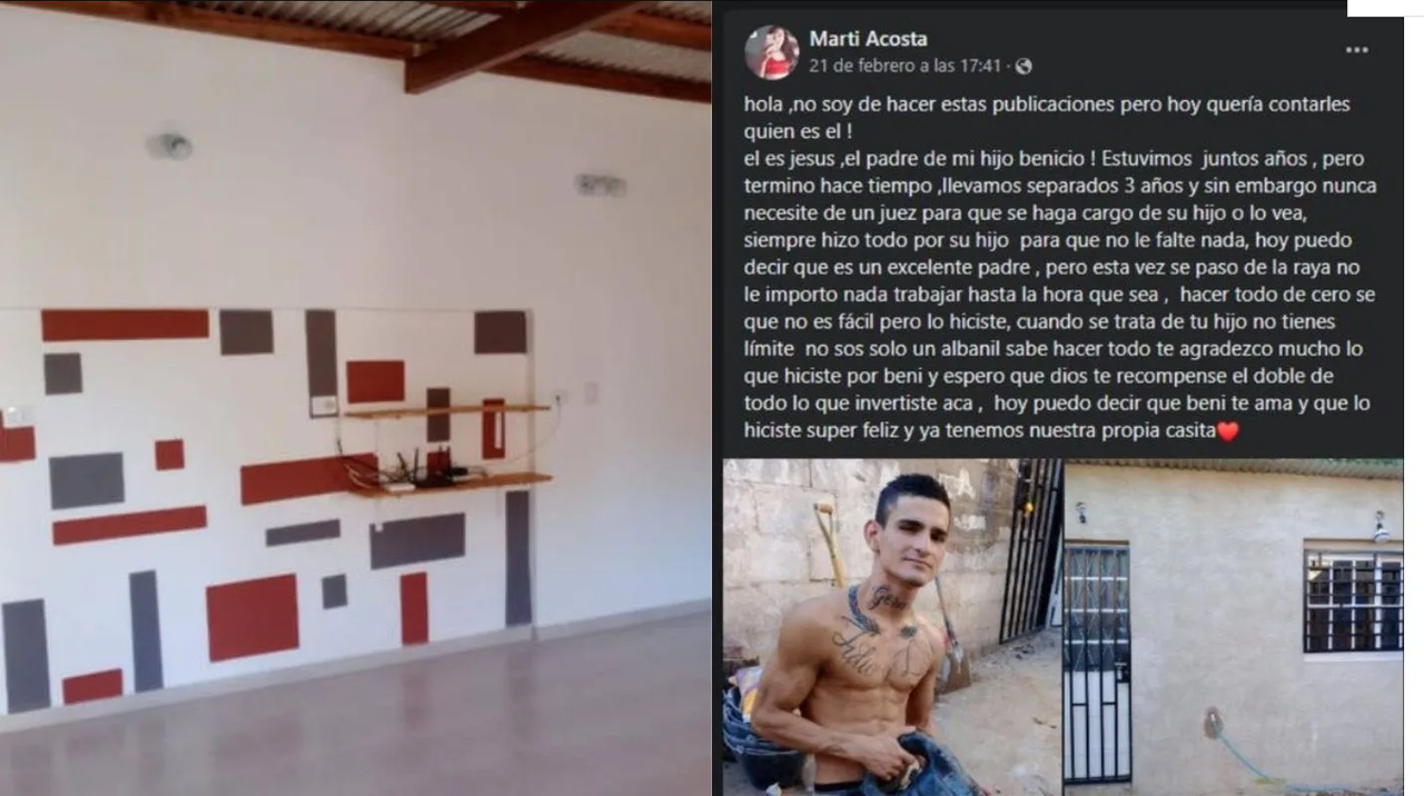 Padre albañil construye casa para el hijo que tuvo con su ex y se vuelve viral