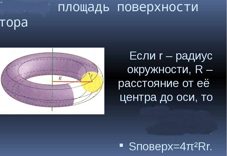 найдите площадь поверхности внешней и внутренней шляпы. теорема гульдена площадь поверхности. тела вращения задачи с решением. тороид объем формула. формула расчета площади поверхности.