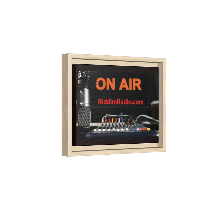 Framed Matte Canvas - "ON AIR" Studio Wall Art (RiddimRadio.com)