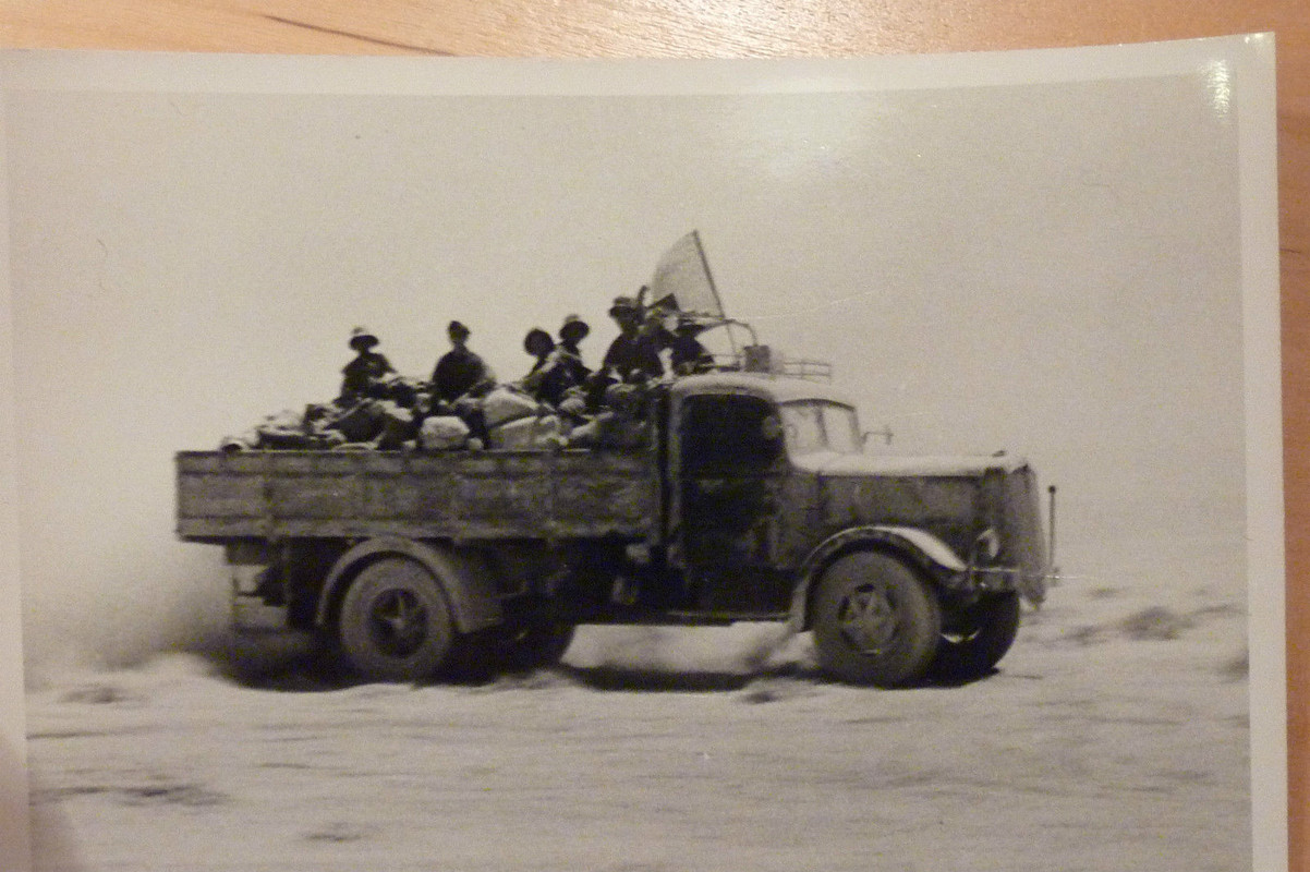 Foto DAK Wüste italien LKW Fiat 634 Angriff KFZ 