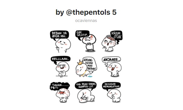 Stiker bergerak WA By @thepentols 5