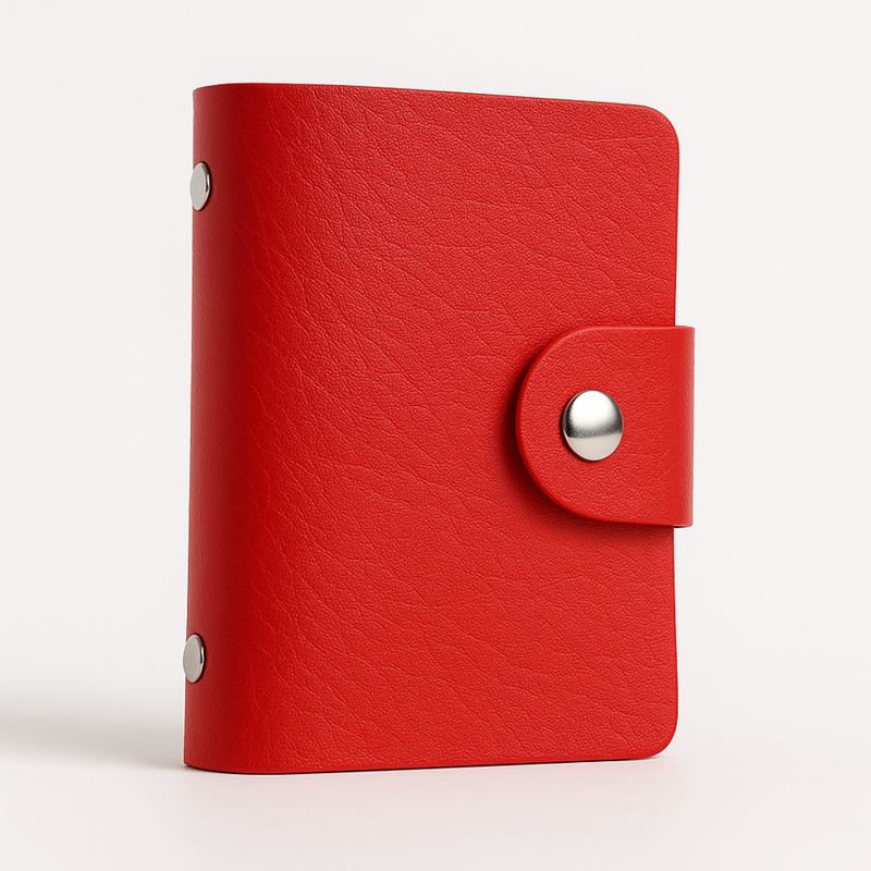 Card Holder 24 Slots Red