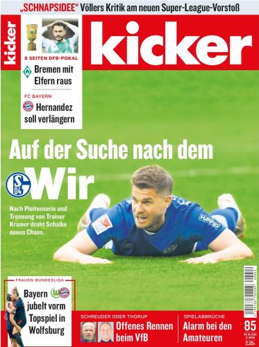 Cover: Kicker Sportmagazin No 85 vom 20  Oktober 2022