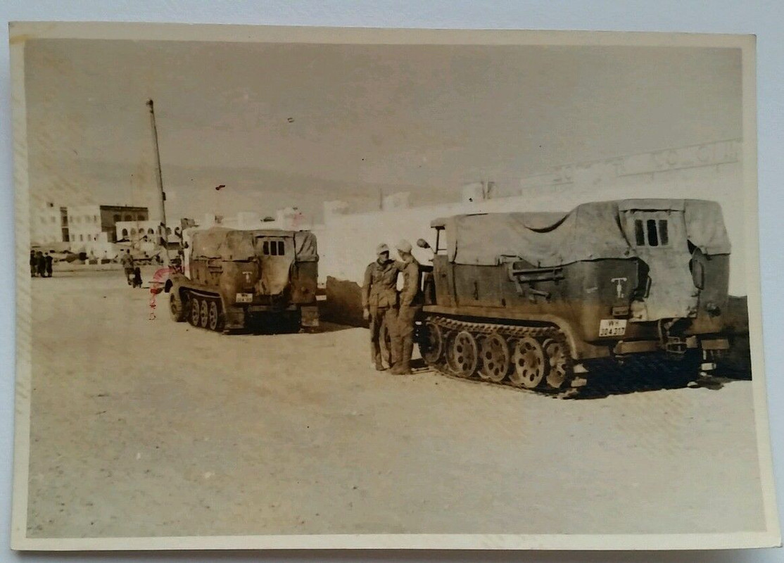 Orig.Foto Afrika Dak Sdkfz Halbkette Südfront Ke