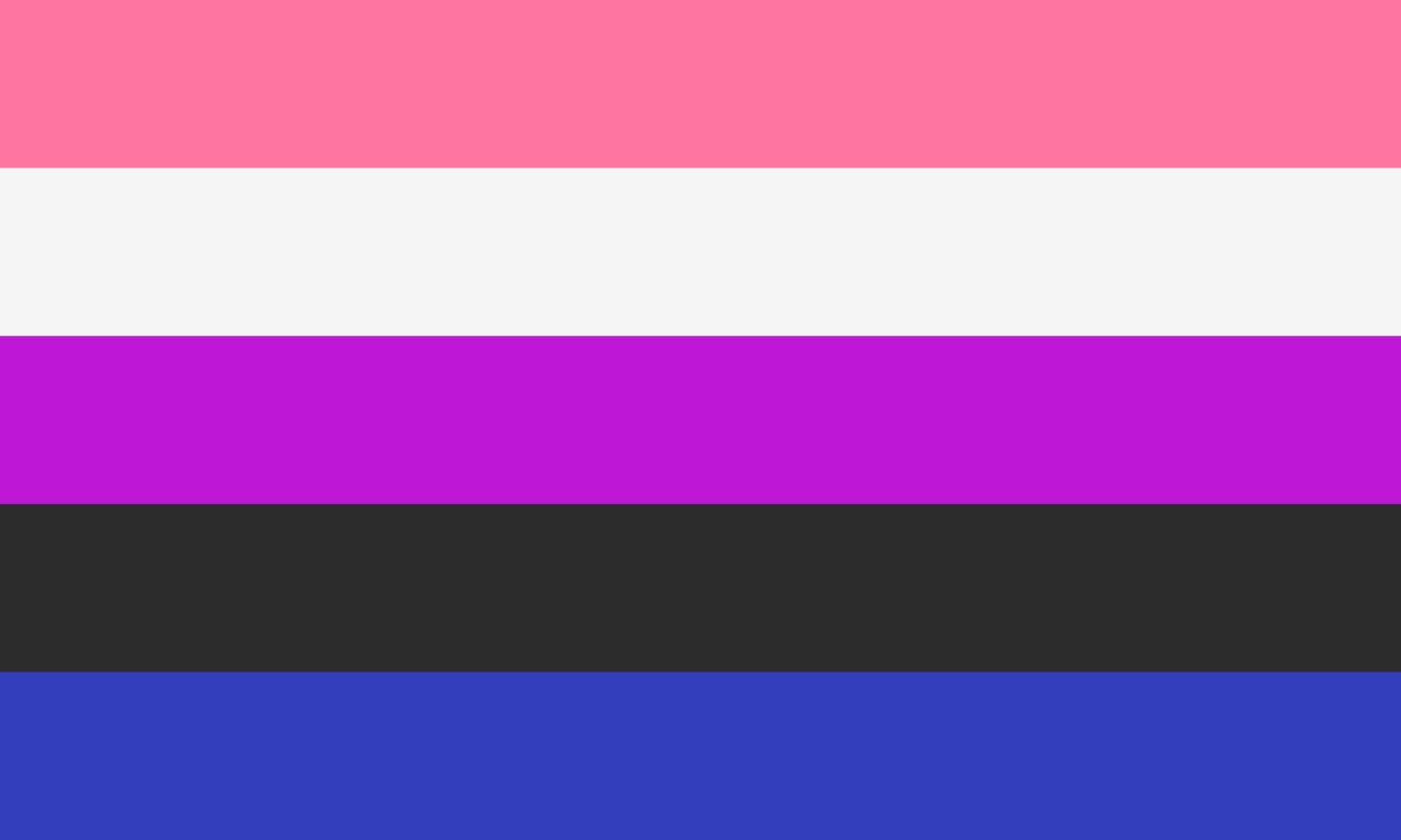 Genderfluidity Pride Flag svg
