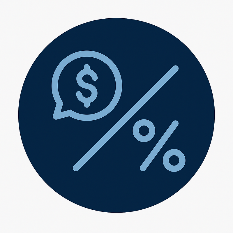 No Management Fee Icon