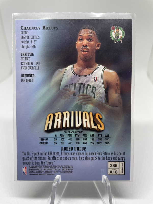 1997-98 Topps Finest Uncommon Chauncey Billups Rookie SP #286 (2)