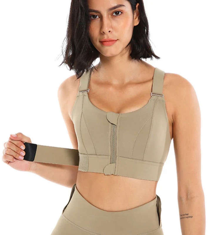 Front Zipper Sports Bra (Free size) Premium Stuff - image 4