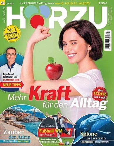Cover: Hörzu Fernsehzeitschrift No 28 vom 07  Juli 2023