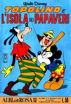 Albi della Rosa 0583 - Topolino e l'isola dei papaveri (1966)