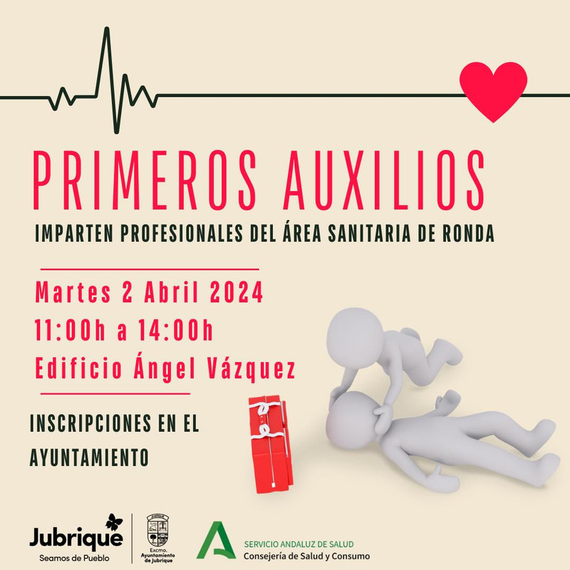 Taller de primeros auxilios en Jubrique