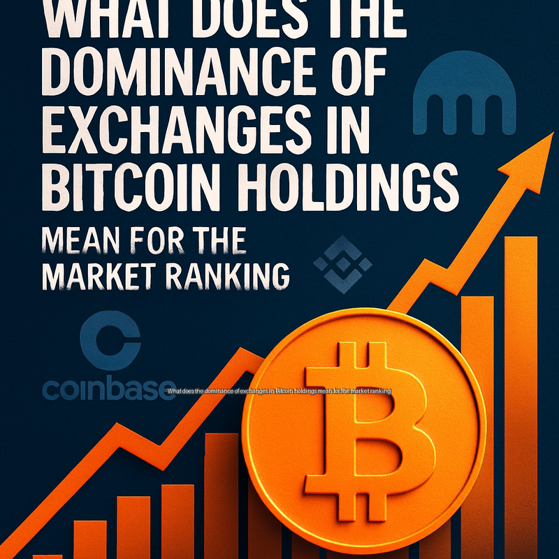 What does the dominance of exchanges in Bitcoin holdings mean for the market ranking
