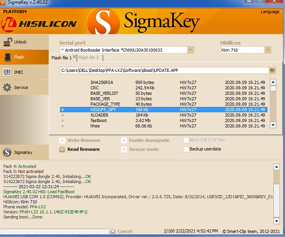PPA-LX2 Dead after flash - GSM-Forum