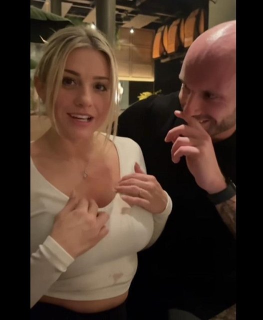 Passion Threesome After Date In Restaurant 1