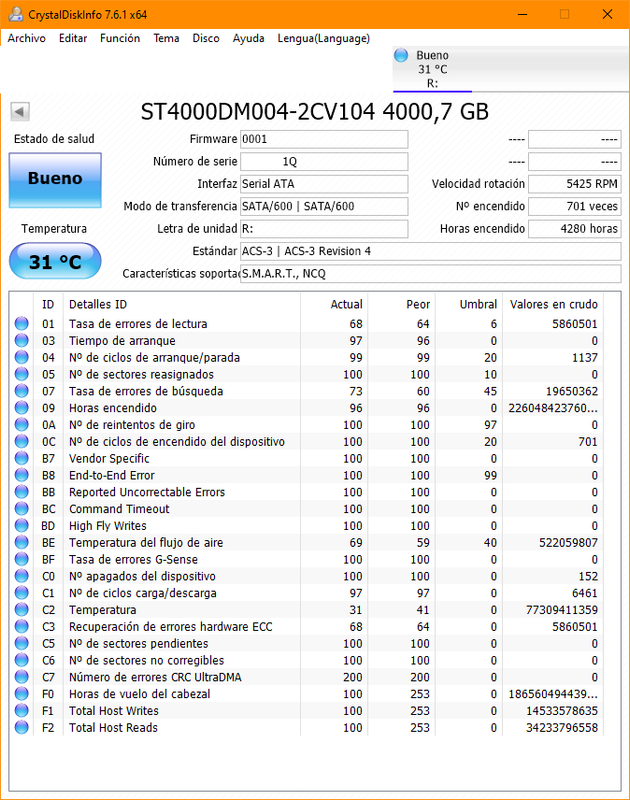 Captura ST4000DM004 4300h 6M errores
