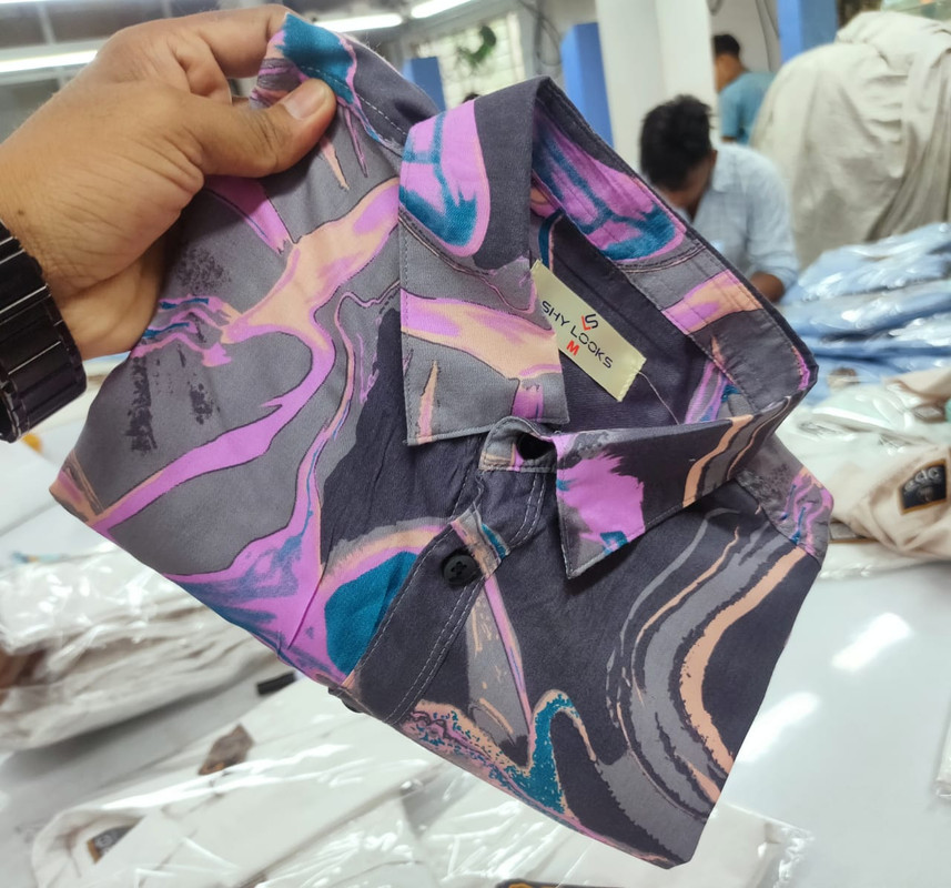 Shy Looks Premium Half Sleeve China Lilen Hawai Shirt