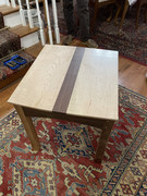 End Table Floating Top Walnut and Tiger Maple 1