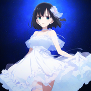 1girl, {{touyoko momoko (saki)}}, black hair, green eyes, leg warmers, leg ribbo s-4290980014