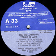 Mirsad Muharemovic Miki - Diskografija 1992-va