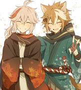 kaedehara-kazuha-and-gorou-genshin-impac