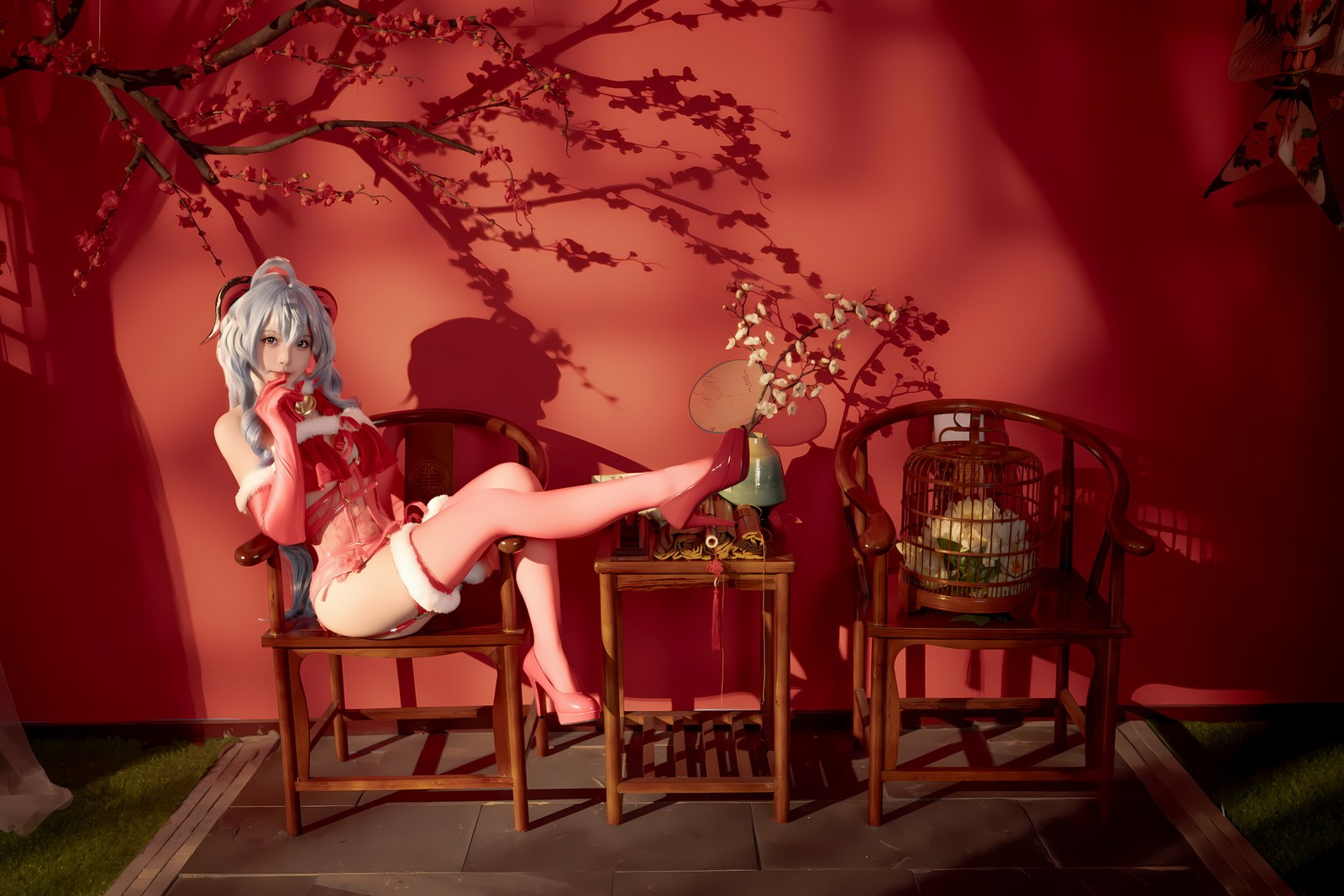 Bangni邦尼 – 甘雨新春 Cosplay 高清写真集（91P-8V-752.2MB）原神主题