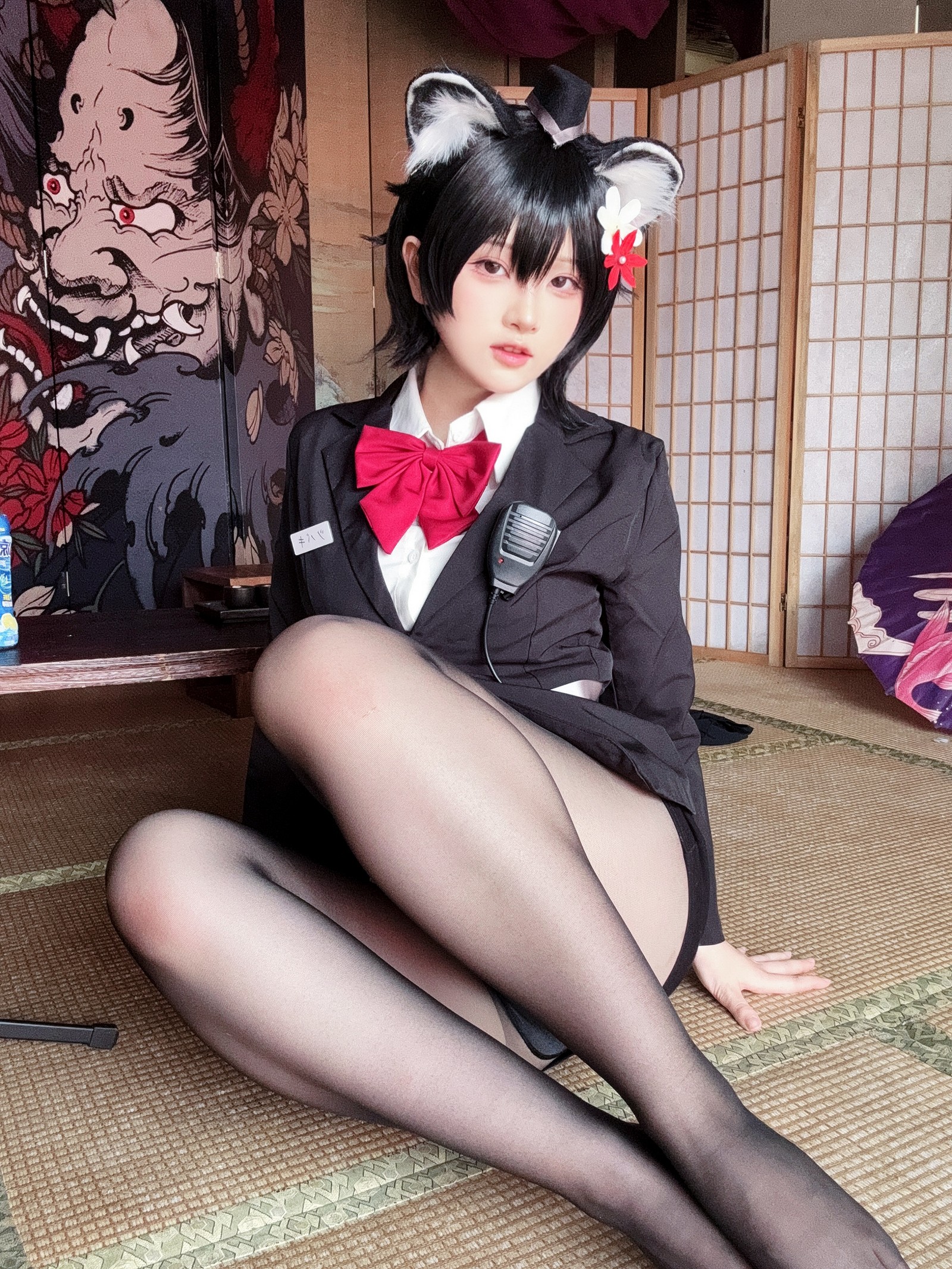 屿鱼 Yuyu 蔚蓝档案 春日椿 导游主题 Cosplay 写真集（55P｜156MB）插图4