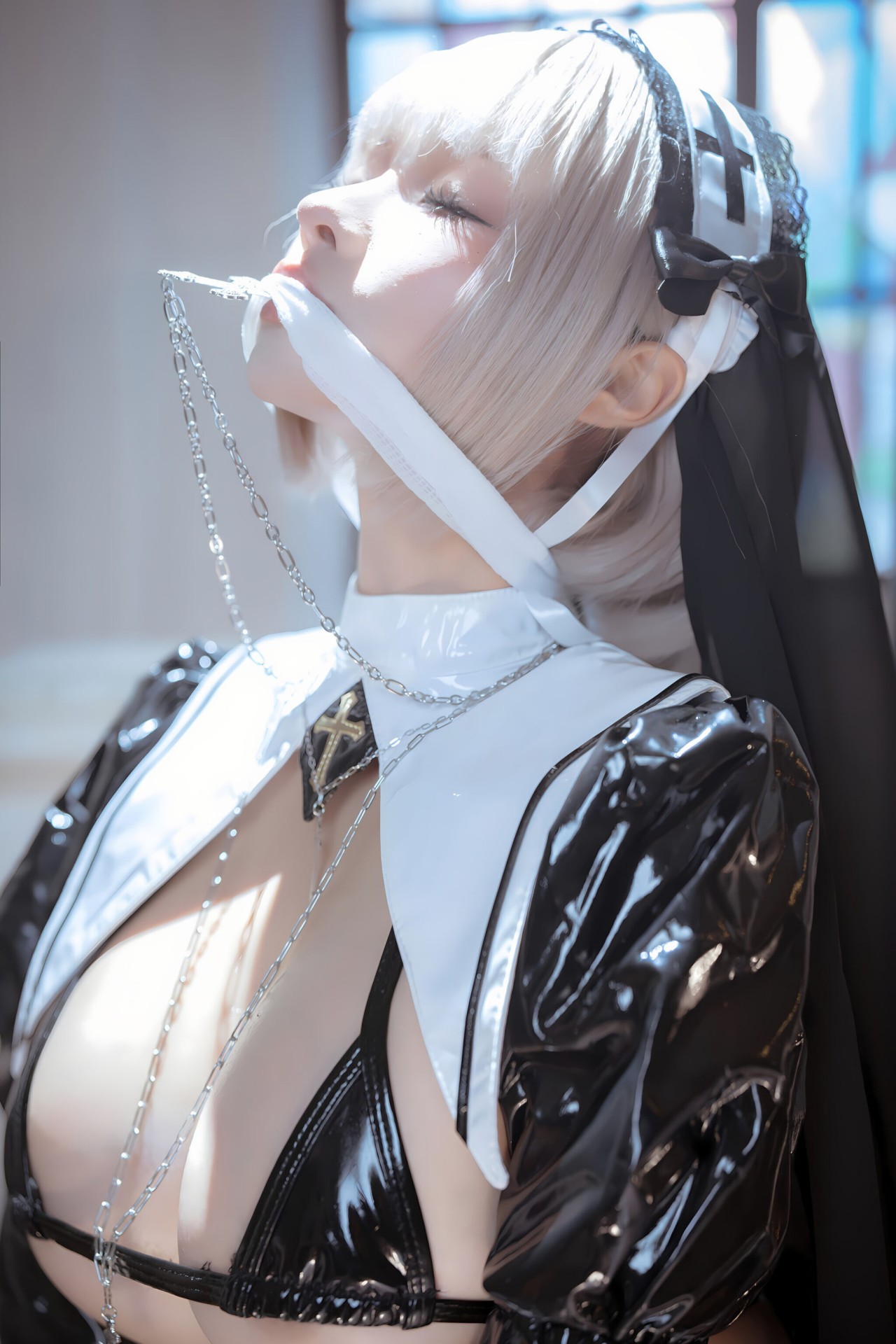 蠢沫沫 nude 动漫博主黑修女写真,猫耳造型,可爱到犯规插图2 蠢沫沫 nude 动漫博主黑修女写真,猫耳造型,可爱到犯规插图2