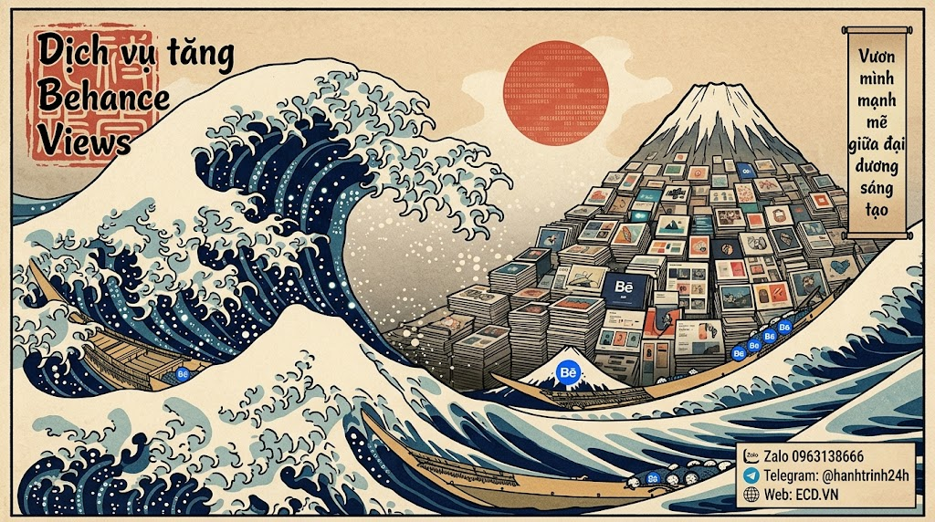 dịch vụ tăng behance views miễn phí cho project