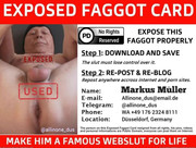 totexp afac exposed faggot card Markus Mueller alias allinone dus