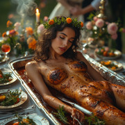 Garden wedding wom served Blackh 0 09