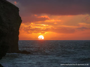 Sunset from Trebarwith Strand, Cornwall.