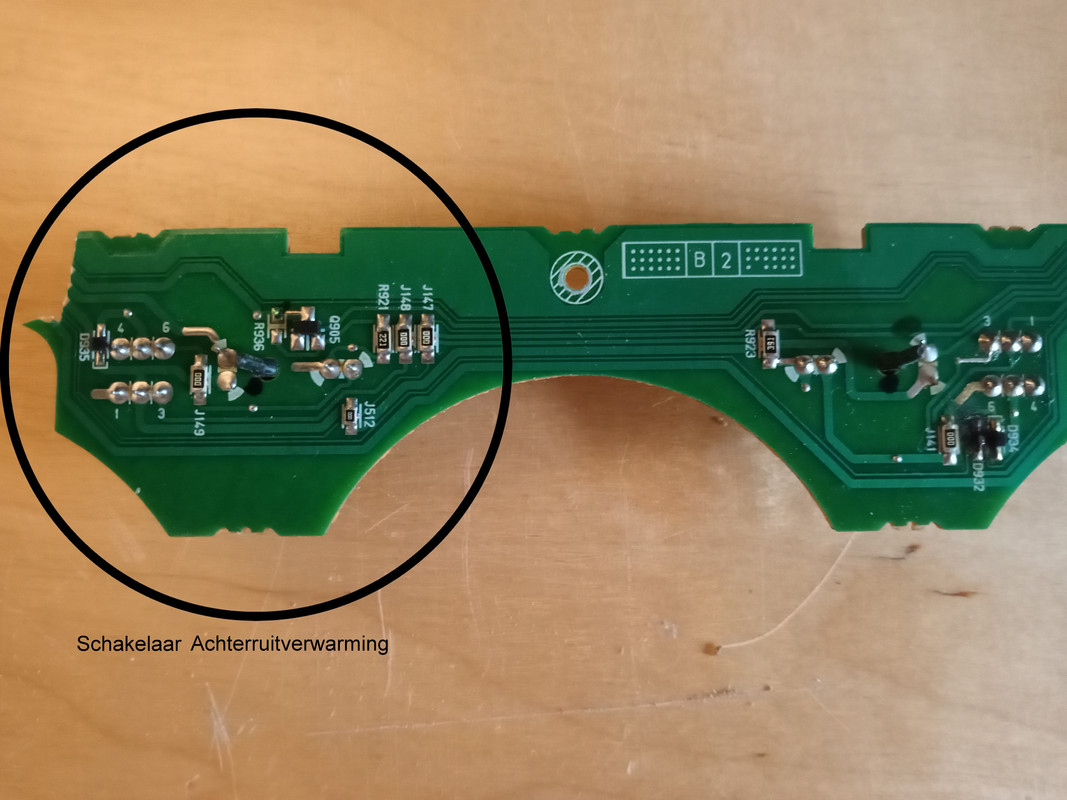 Rear defog - AC switch