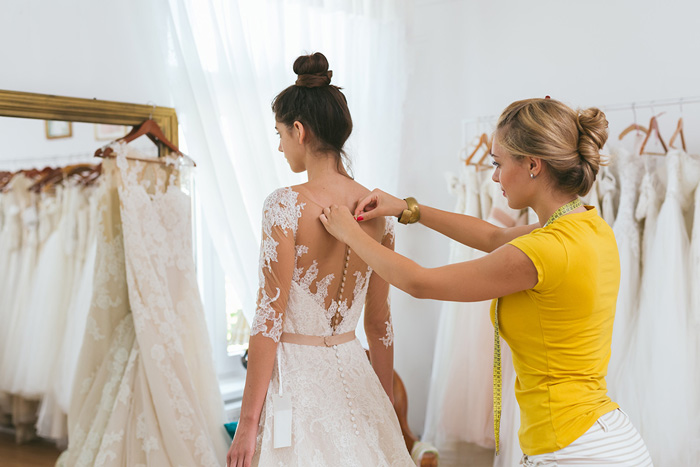 Final dress fittings and alterations