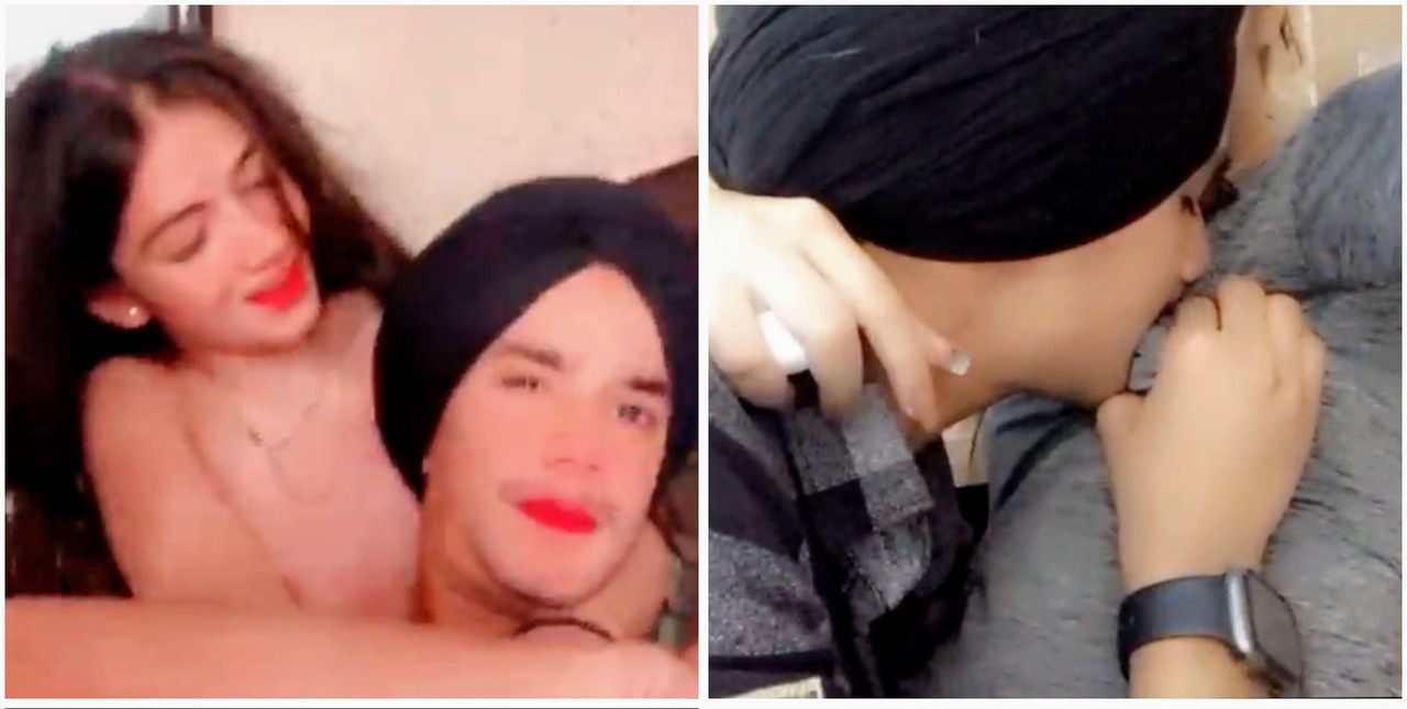 Punjabi couple having fun in hotel room Latest