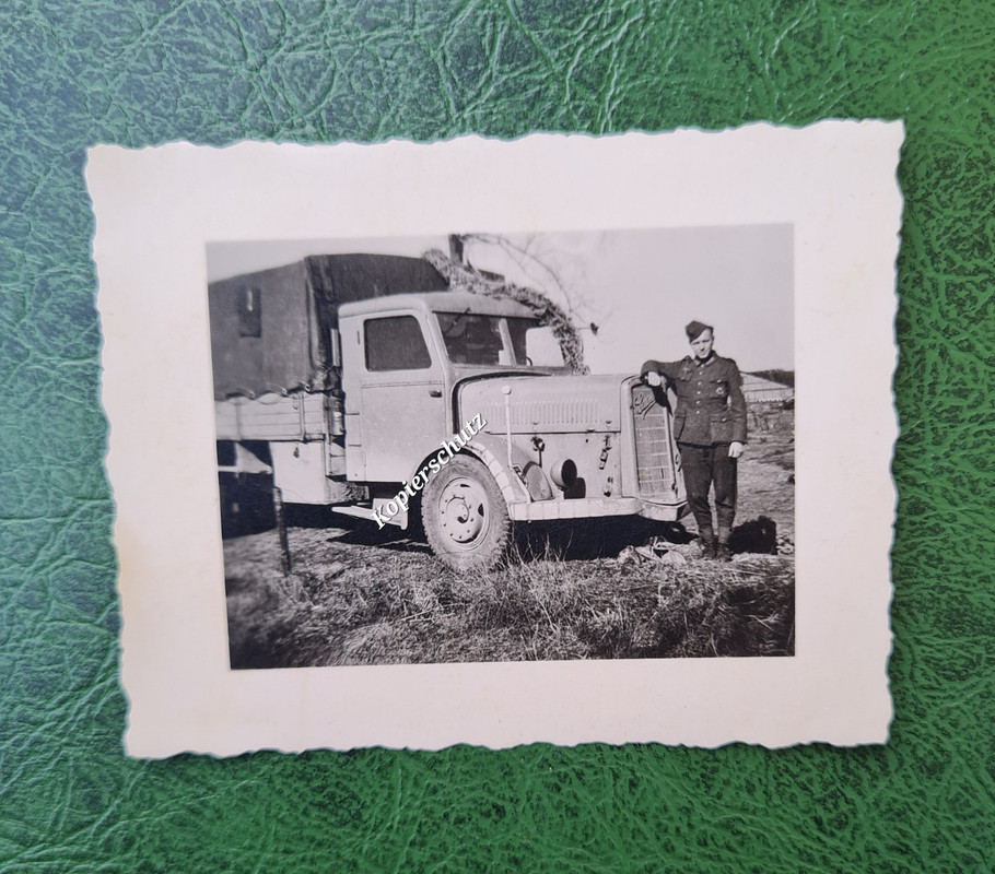 Foto, LKW, Rapa Super, Wehrmacht, Heeresflak, Divisionswappen, 2 (1)