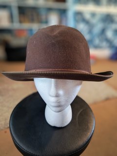 Brown Suede Fedora