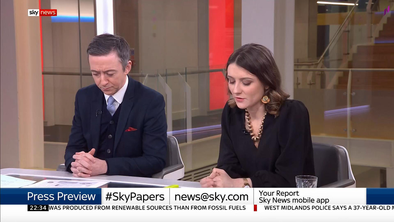 01 January - 22.00.00 - Sky News. All the latest news from Sky N