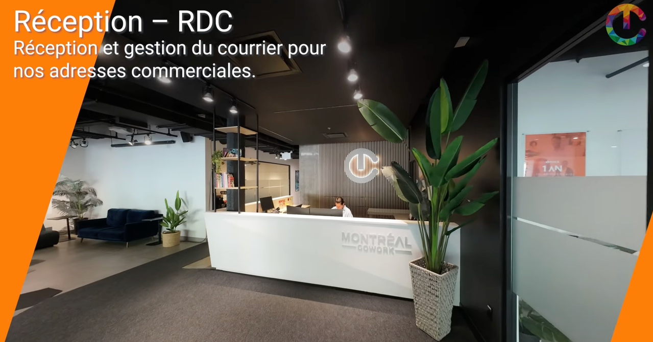 Montréal CoWork — Réception RDC